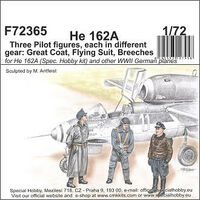 He-162A - 3 figurki pilotw