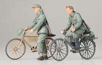 German Soldiers with Bicycles